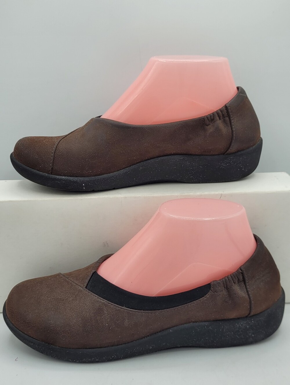 Clarks Sillian Jetay Brown slip-on flats Size 7